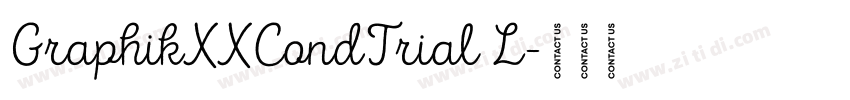 GraphikXXCondTrial L字体转换